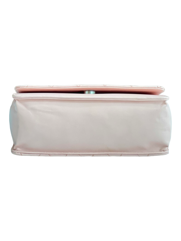 Pink embroidered sling bag