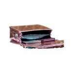 Purple glossy sling bag