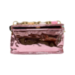 Purple glossy sling bag