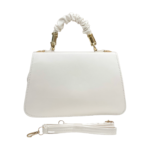 White designer sling bag