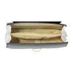 White and black color block classy sling bag