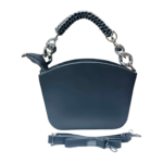 Black solid graceful sling bag